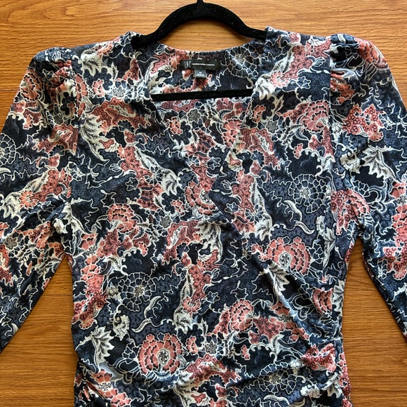 INC International Concepts Womens
Multicolor Floral Long Sleeve Blouse Top - Picture 4 of 10